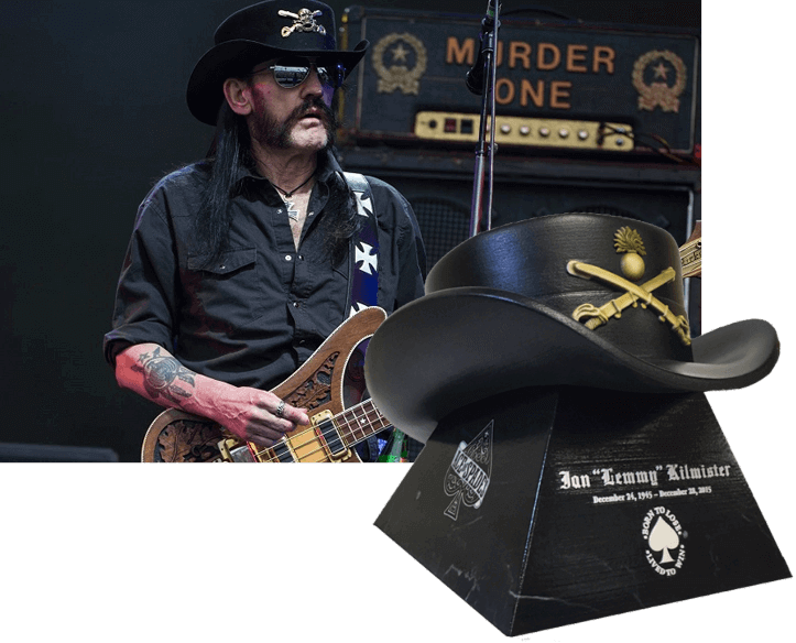 Lemmy Kilmister urn by Foreverence