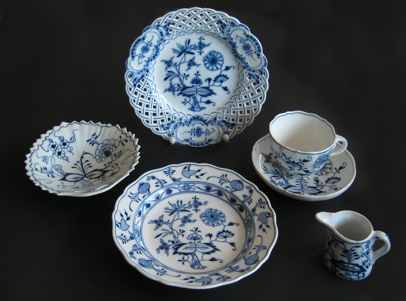 Blue Onion Pattern 洋葱纹餐盘
