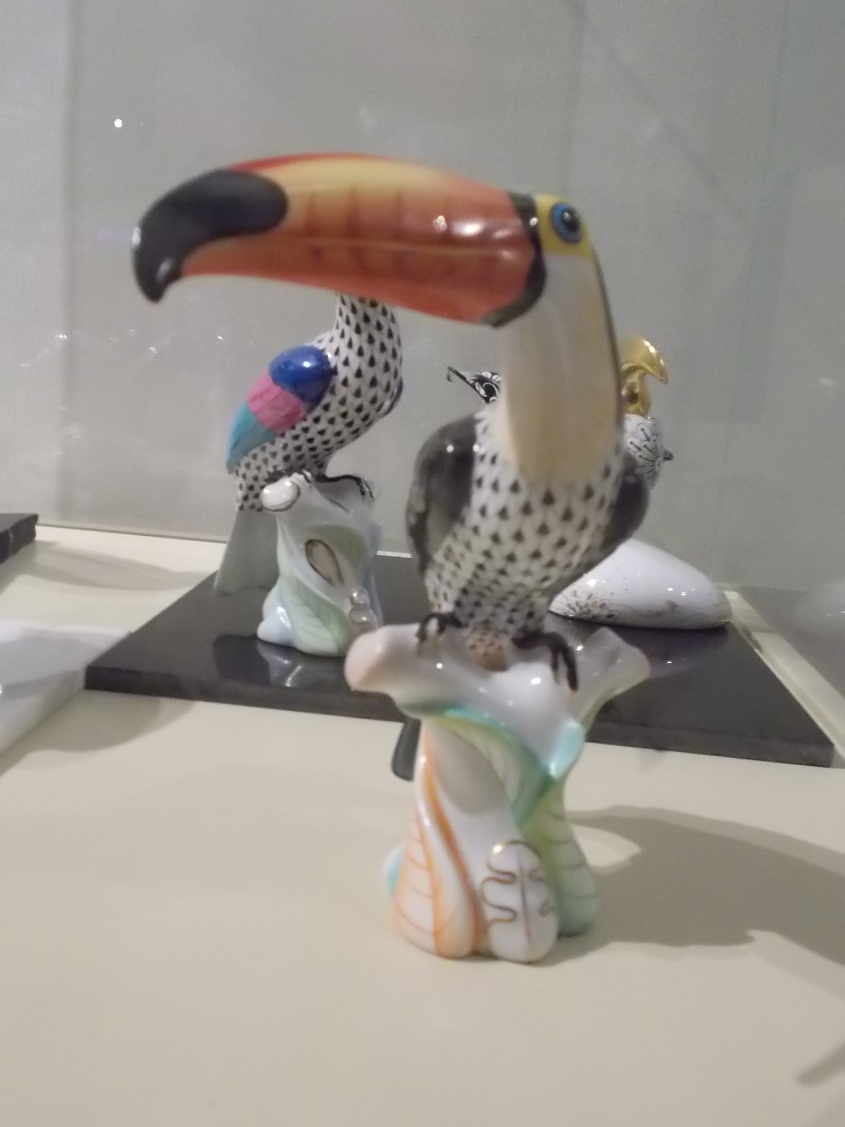 Herend Toucans decorative figurines