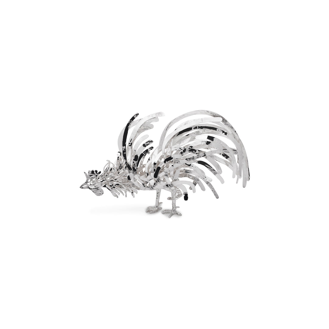 TANE Center Piece Gallo 纯银斗鸡桌面摆件，墨西哥文化符号