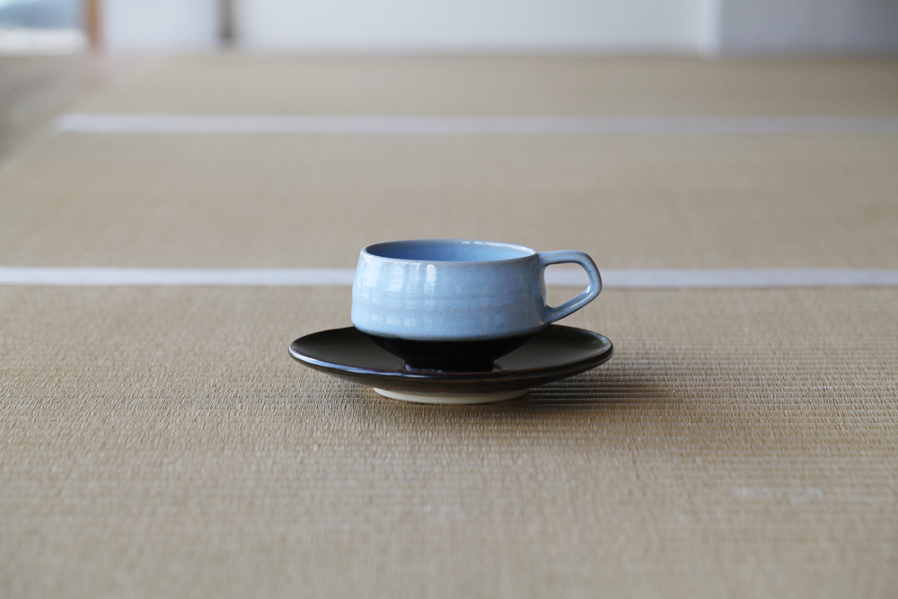 Cup & Saucer L / Geppaku x Black