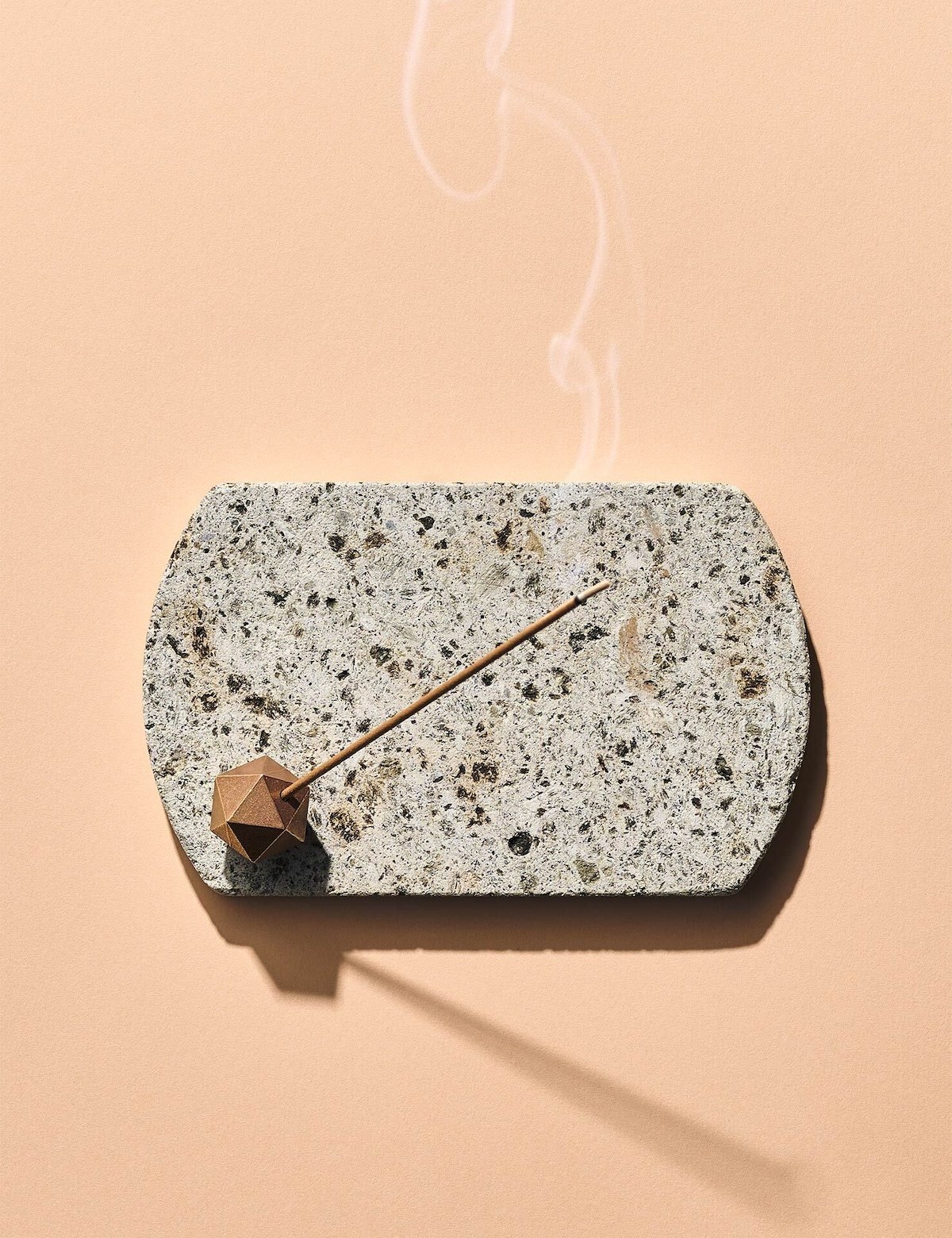 NAGAE+ Oya Incense Set bronze holder and Oya stone plate