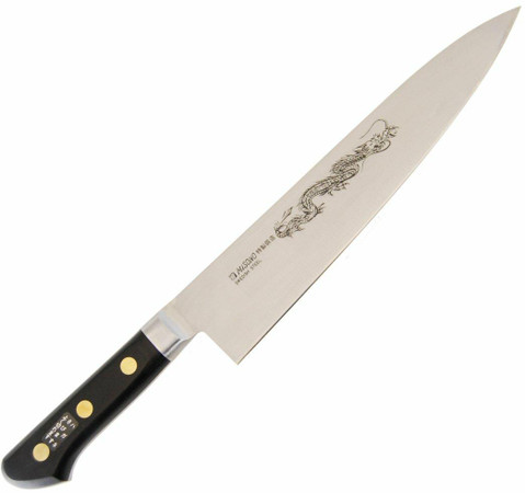 Misono 瑞典钢手工锻造龙纹牛刀 240mm