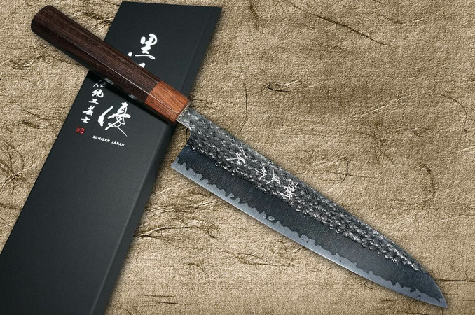 黒﨑打刃物 閃光系列 R2/SG2粉末钢 240mm 牛刀 八角柄