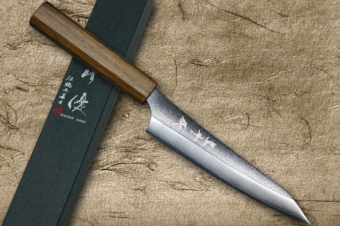 黒﨑打刃物 月光系列 VG-XEOS钢 150mm ペティ小刀 漆柄