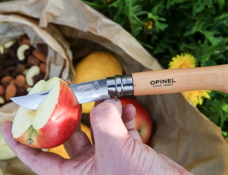 Opinel No.08 Stainless Steel Beechwood Handle